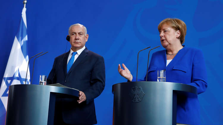 ميركل ورئيس الوزراء الإسرائيلي بنيامين نتنياهو