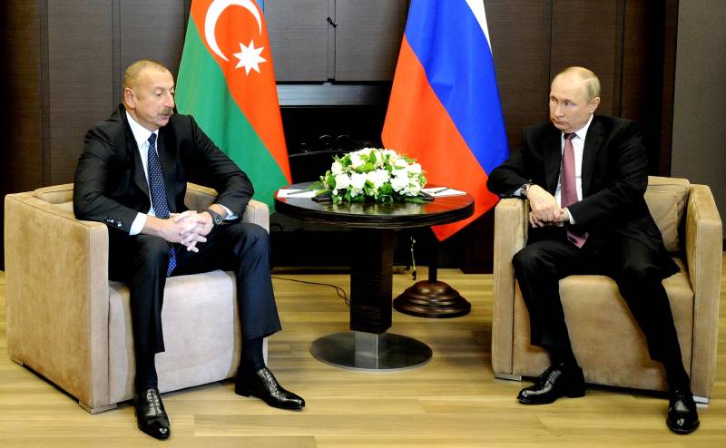 الرئيس الروسي فلاديمير بوتين يجتمع مع نظيره الأذربيجاني إلهام علييف (د ب أ)