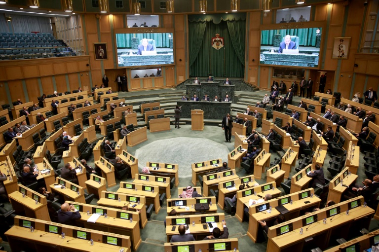    صورة عامة لمجلس النواب الأردني في 8 كانون الأول/ديسمبر 2021(اف ب)