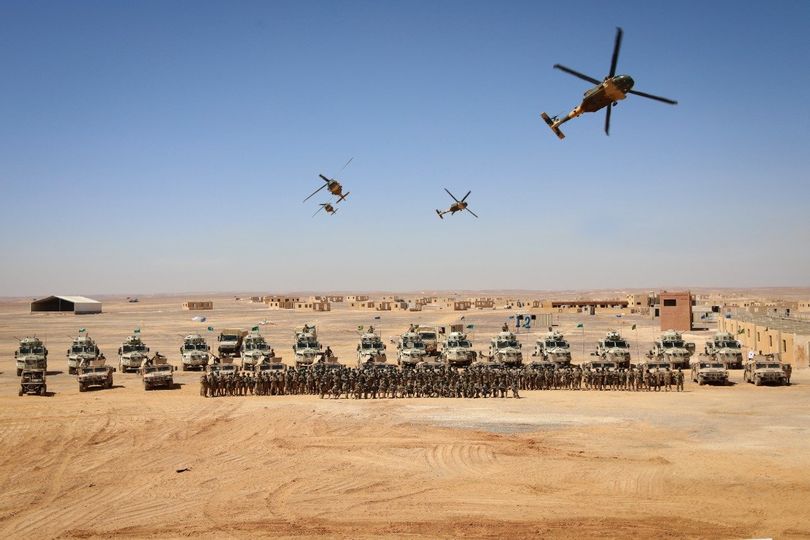 صورة لمروحيات أردنية (موقع القوات المسلحةالردني)