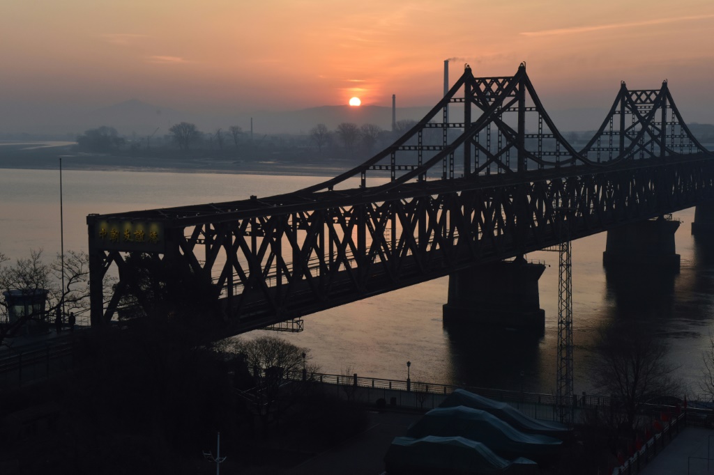 جسر الصداقة بين الصين وكوريا الشمالية بتاريخ 22 شباط/فبراير 2019 (ا ف ب)