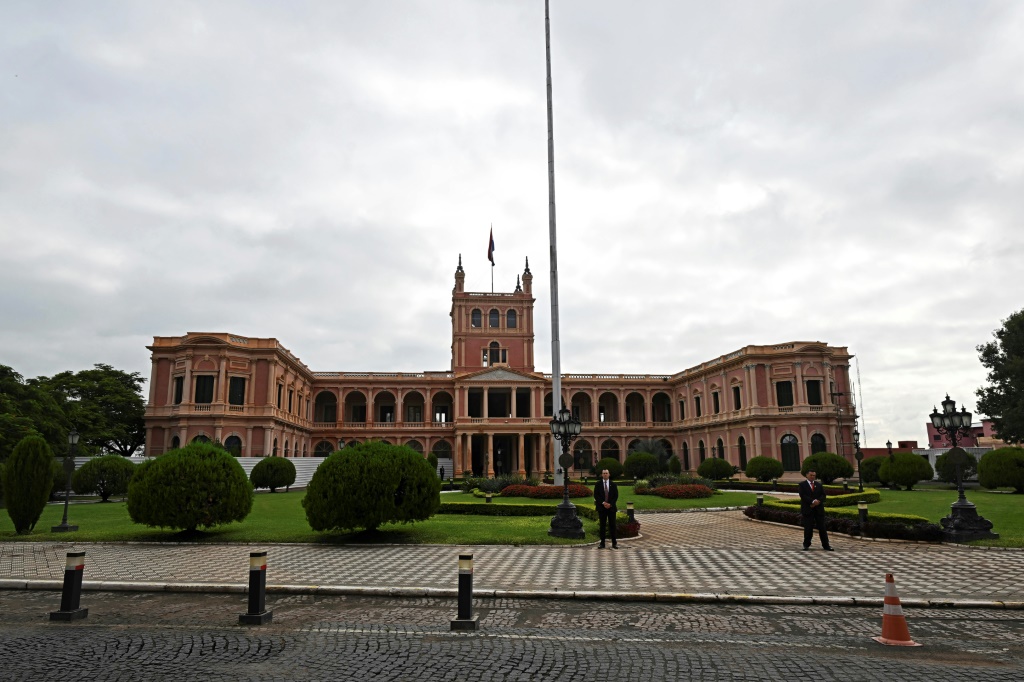 القصر الرئاسي في باراغواي في 26 نيسان/ابريل 2023 (ا ف ب)