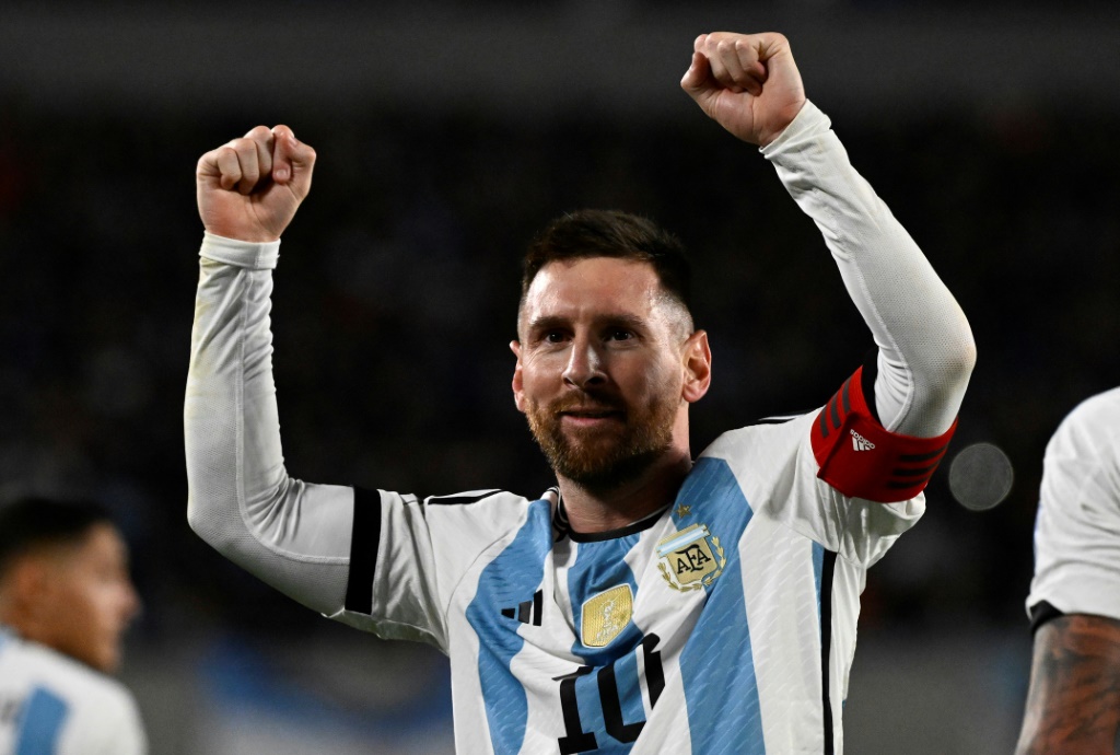 سجل ليونيل ميسي هدفا في فوز الأرجنتين على الإكوادور 1-0 في المباراة الافتتاحية بتصفيات كأس العالم 2026 في بوينوس أيريس في 8 أيلول/سبتمبر 2023 (ا ف ب)