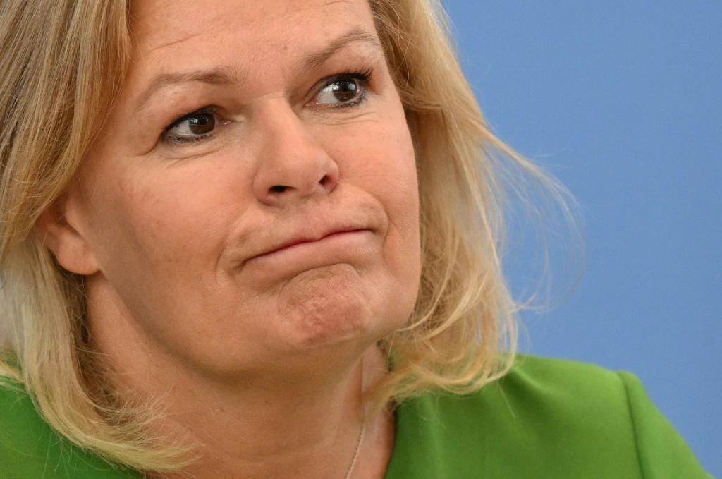 وزيرة الداخلية الألمانية نانسي فيزر (ا ف ب)