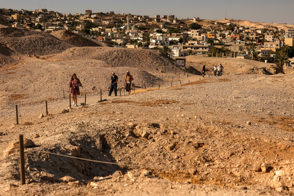 موقع تل سلطان في أريحا القديمة في 17 أيلول/سبتمبر 2023 (ا ف ب)