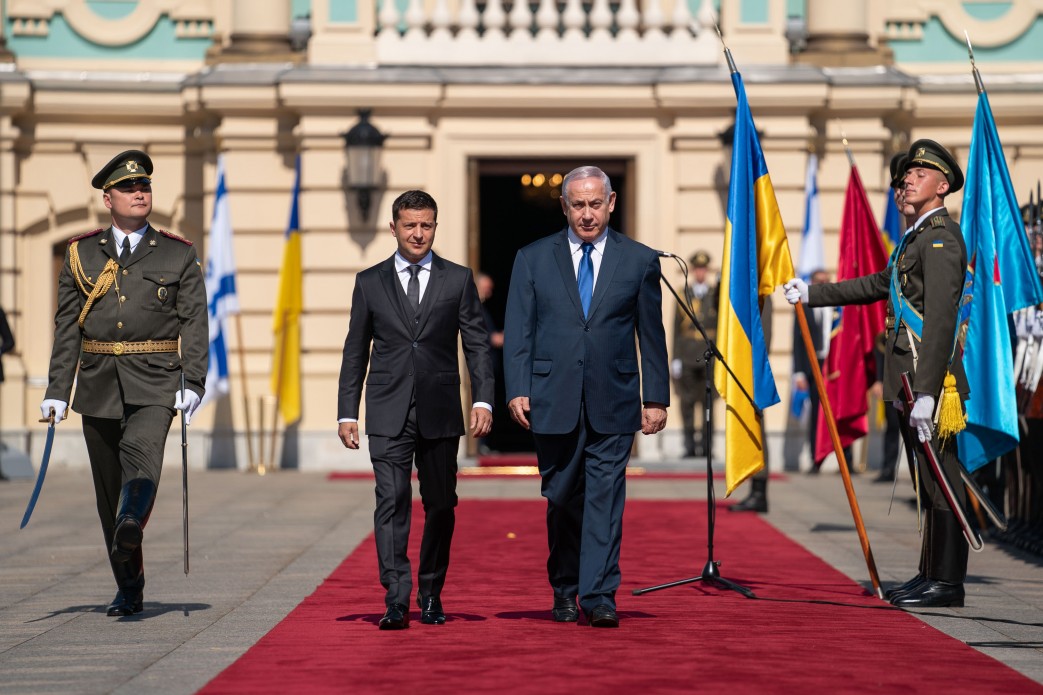 نتنياهو ورئيس اوكرانيا (الرئاسة الاوكرانية)