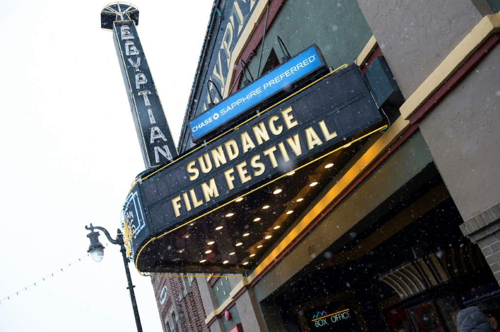 لقطة من موقع مهرجان ساندانس السينمائي في بارك سيتي بولاية يوتا الأميركية في 23 كانون الثاني/يناير 2023 (ا ف ب)