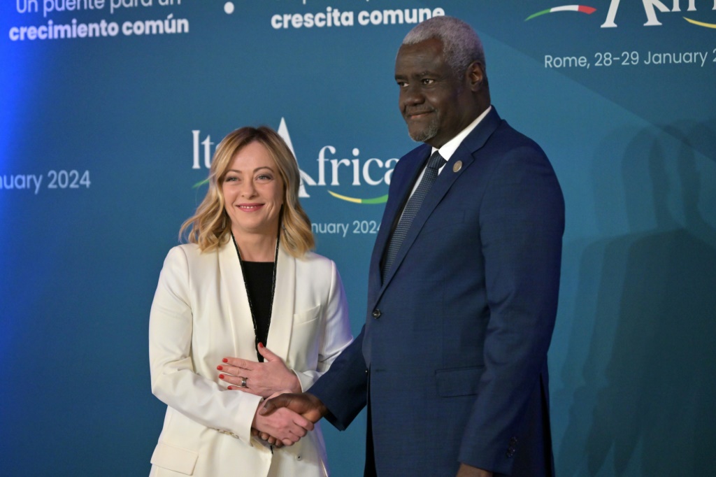 وقال الفكي من الاتحاد الأفريقي إن الأفارقة “كانوا يرغبون في التشاور معهم مسبقًا” بشأن خطة إيطاليا (ا ف ب)