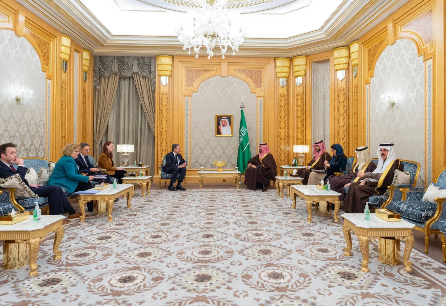 بيان الخارجية السعودية أعقب زيارة وزير الخارجية الأميركي إلى الرياض مؤخراً والاجتماع مع ولي العهد الأمير محمد بن سلمان (واس)