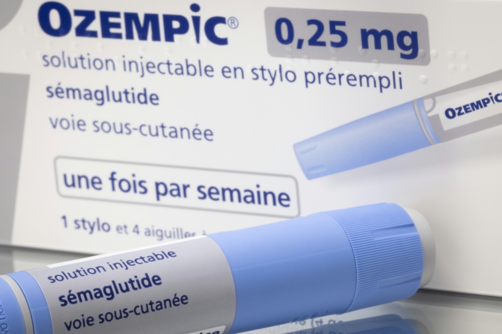 صورة التقطت في 23 شباط فبراير 2023 في باريس لدواء أوزمبيك المضاد للسكري (سيماغلوتايد) من إنتاج شركة نوفو نورديسك الدنماركية (ا ف ب)