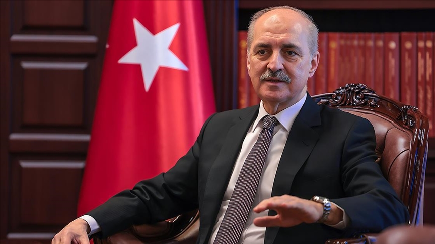 رئيس البرلمان التركي نعمان قورتولموش (الاناضول)