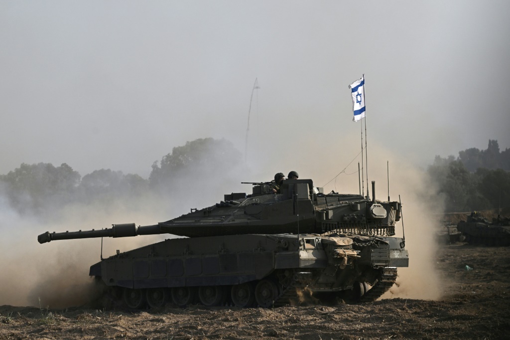 دبابة إسرائيلية (أ ف ب)