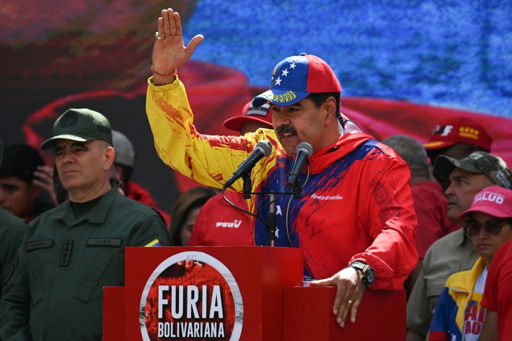 الرئيس الفنزويلي نيكولاس مادورو في صورة مؤرخة 29 شباط/فبراير 2024 (ا ف ب)