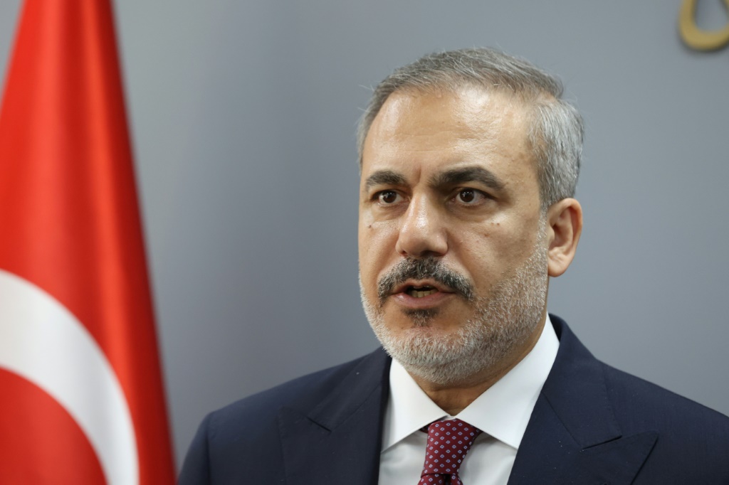 وزير الخارجية التركي هاكان فيدان (ا ف ب)