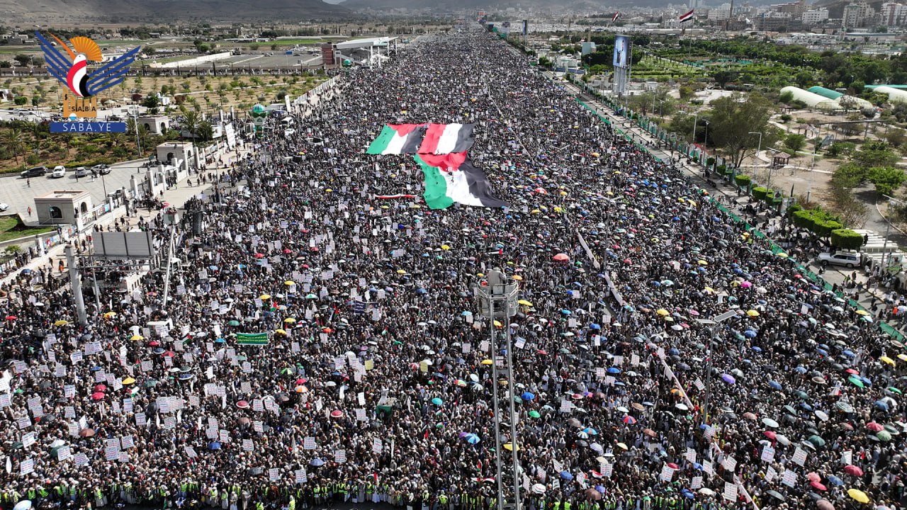 مسيرة مليونية في العاصمة اليمنية صنعاء (سبأ)