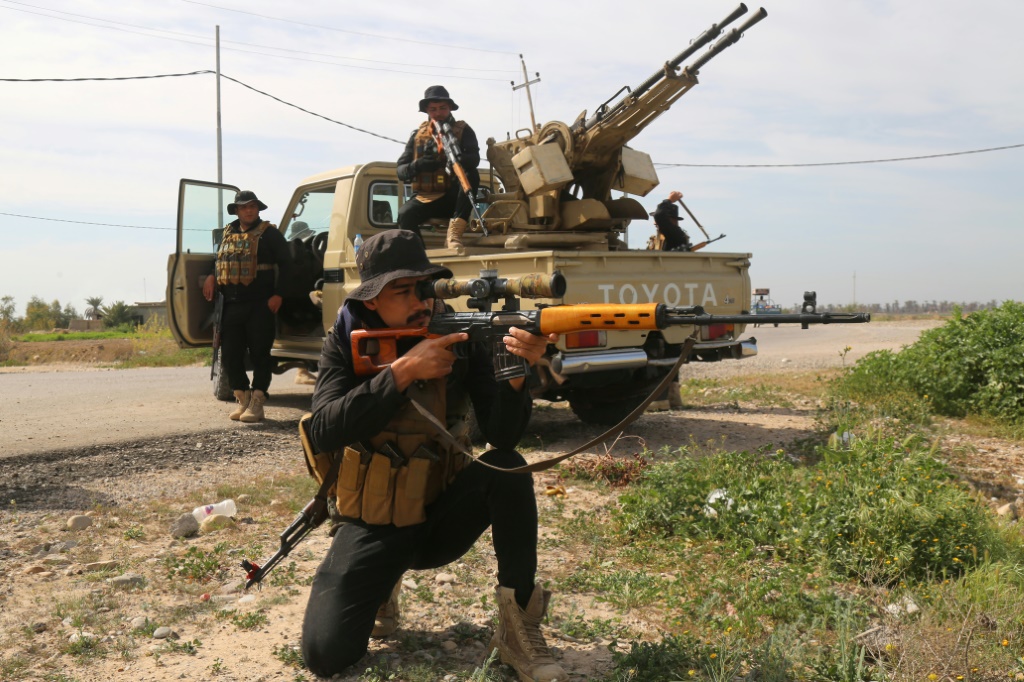 هزمت القوات العراقية تنظيم الدولة الإسلامية في عام 2017، لكن فلول الجهاديين تواصل تنفيذ هجمات دموية وكمائن (ا ف ب)