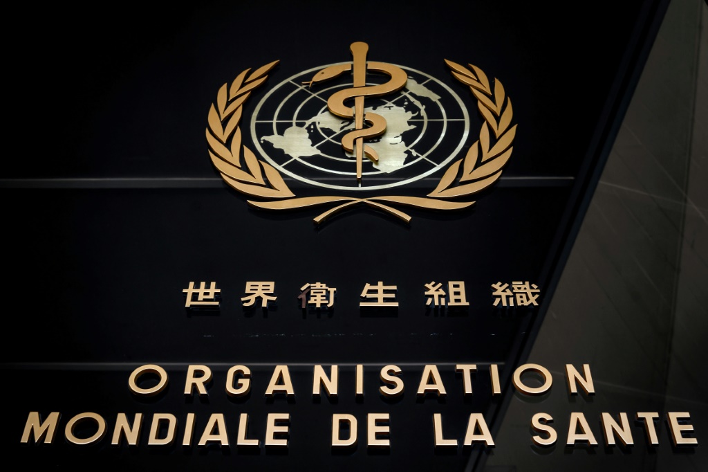 شعار منظمة الصحة العالمية (ا ف ب)