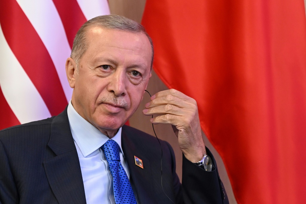 الرئيس التركي رجب طيب أردوغان  (أ ف ب)