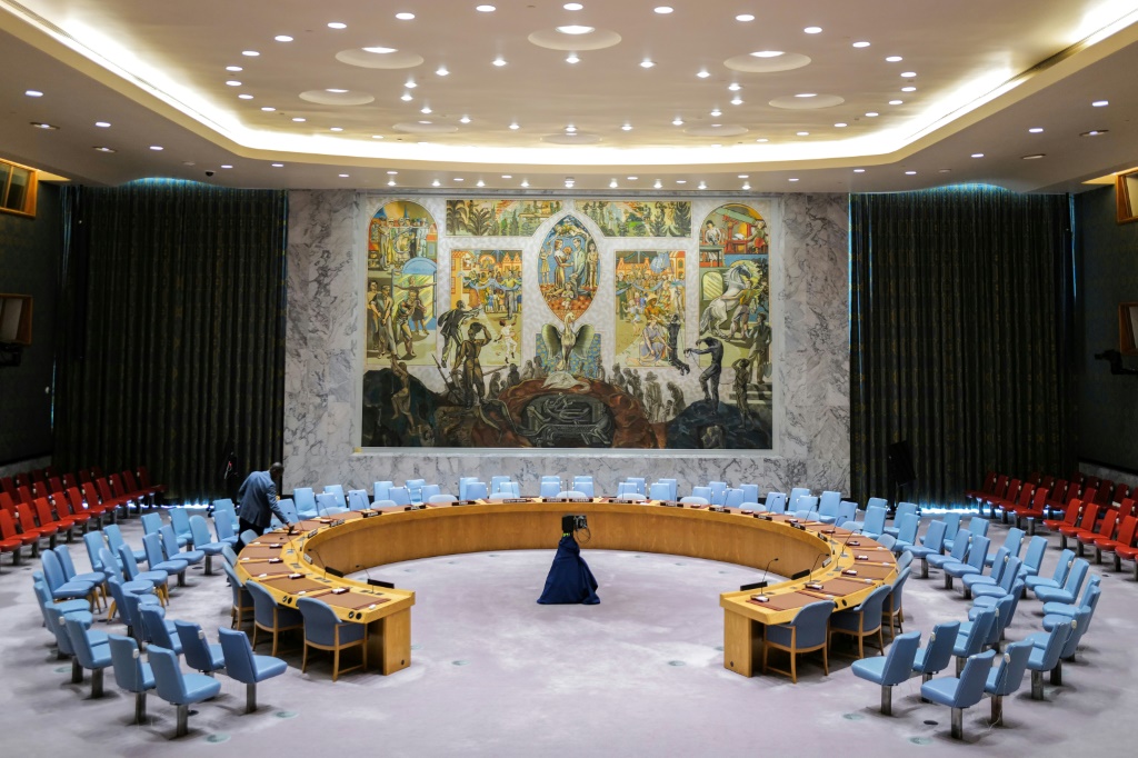 صورة مؤرخة في 22 كانون الأول/ديسبمر 2023 لمجلس الامن التابع للأمم المتحدة في نيويورك (ا ف ب)