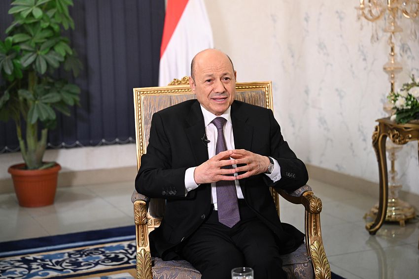 رئيس مجلس القيادة الرئاسي اليمني الدكتور رشاد العليمي (سبأ)